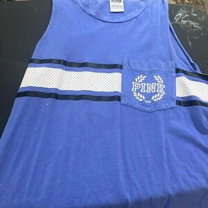 Pink tank top (Blue) small